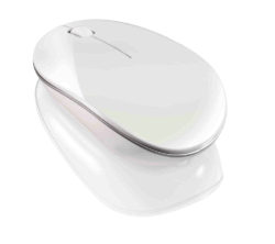 SANDSTROM SLWLSLIM15 Wireless Blue Trace Mouse - White